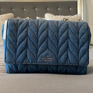 Kate Spade Emelyn Quilted Denim Shoulder Crossbody Bag